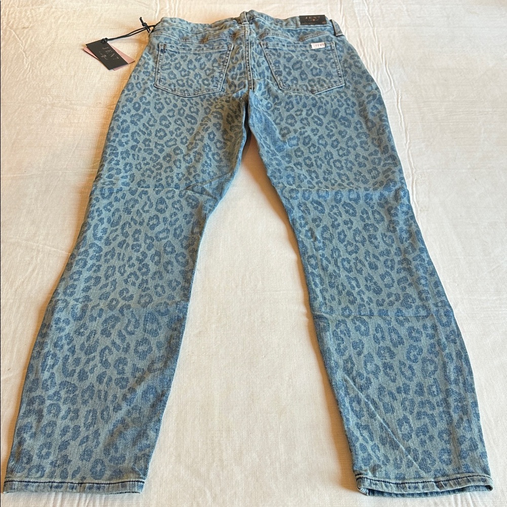 Jen7 By 7 For all Mankind *NWT* Women's Ankle Skinny Sunrise Leopard Jean Pants - Picture 5 of 13